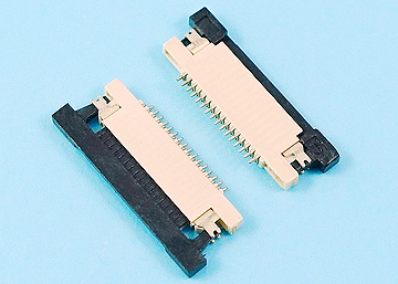 FPC 0.5mm H:1.2 Push-Pull SMT R/A Bottom Contact Type Connector