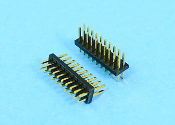 LP/H127SGN a A b -2xXX 1.27mm Pin Header H:1.0 W:3.4 Dual Row Straight DIP Type