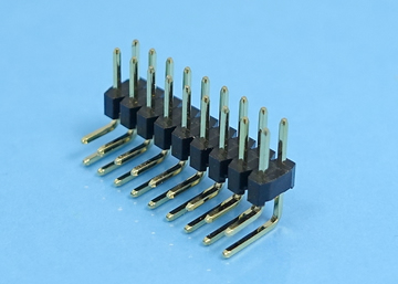 LP/H200RGX a A c ∕ b -2xXX 2.0mm Pin Header H:2.0 W:4.0 Dual Row Down Angle DIP Type
