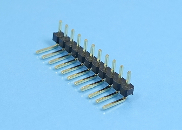 LP/H200RGN a B c／b -1xXX 2.0mm Pin Header H:1.5 W:2.0 Single Row Down Angle DIP Type