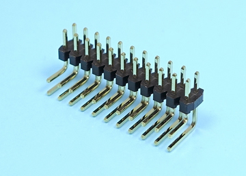 LP/H200RGN a B c／b -2xXX 2.0mm Pin Header H:1.5 W:4.0 Dual Row Down Angle DIP Type