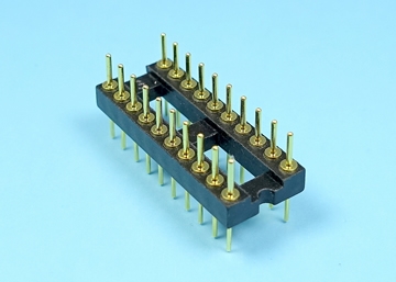 LICS254M030XX(N)GO 2.54mm Machined Pin Header IC Socket (0.3 inch Wide)