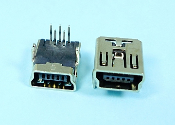 LMNUB-22MHH051T137X MINI USB B Type 5Pin Female  Right Angle  (90ﾟ)  DIP