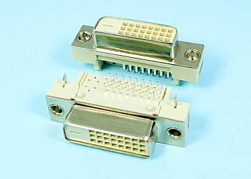 DVI-D Connector  Right Angle DIP 24P  Socket