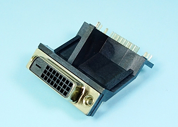 DVI-D Connector Right Angle  DIP 24P  Socket (H:30.31mm)