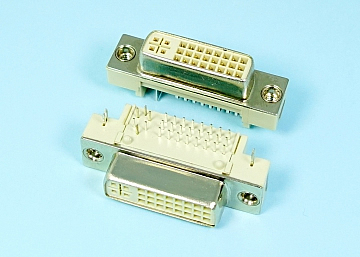 LDVI29-3V4S1X22141N0 DVI-I Connector  Right Angle DIP 29P  Socket