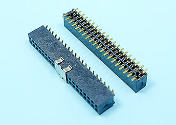 LPCB127BTG X -5.1-2xXX-P 1.27mm Female Header H:4.3 W:3.0 SMT Type Dual Row With Pegs