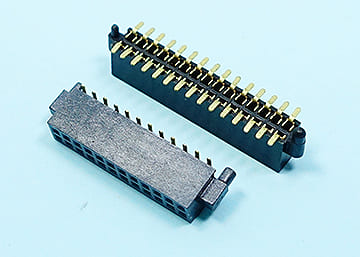 LPCB127BTG X - 5 - 2xXX-SP 1.27mm Female Pin Header H:4.3 W:3.0 SMT Dual Row With Size Positioning Columns