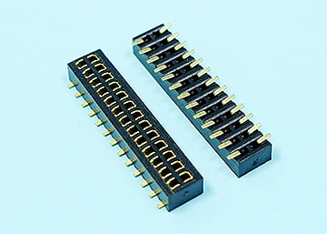 LPCB127GTDG X- 4.5-2xXX 1.27mm Female Pin Header H:2.0 W:3.4 SMT Type  Dual Row (反插端子)