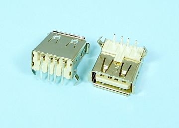 LUB-22AC041T11HLX2 USB A Type 4Pin Female Board Side DIP 90°