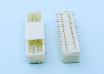 LW-SHD100S-2 x XXGO-SP 1.0mm Pitch  Dual Row Wafer,  180° SMT, Gold Plated,With Post