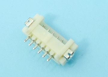 LW-DF13R-XX-SPX 1.25mm Pitch Single Row Wafer , 90° SMT ,With Post 