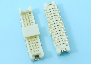 LW-DF13S-2xXXGO-SPRC 1.25 mm Pitch  Dual Row Wafer,  180° SMT , With Peg 