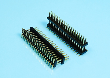 LP/H127TGN a A d A c - b -2xXX 1.27mm Pin Header H:1.0 W:3.4 Dual Row Dual Base SMT Type