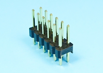 LP/H254SGX a A b -2xXX 2.54mm Pin Header H:2.54 W:5.08 Dual Row Straight DIP Type