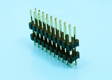 LP/H254SGX a A c A b -2xXX 2.54mm Pin Header H:2.54 W:5.08 Dual Row Dual Base Straight DIP Type