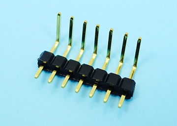 LP/H254UGX a／c A b -1xXX 2.54mm Pin Header H:2.54 W:2.54 Single Row Up Angle DIP Type