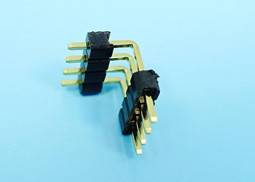 LP/H254UGX a A d／c A b -1xXX 2.54mm Pin Header H:2.54 W:2.54 Single Row Dual Base Up Angle DIP Type