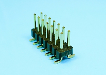 LP/H254TGN a A c - b -2xXX 2.54mm Pin Header H:2.54 W:5.08 Dual Row SMT Type