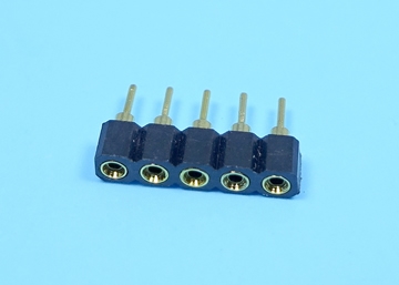 LSIP254-1×XXGO 2.54mm SIP SOCKET Single Row Round Pin (Gold Plated)
