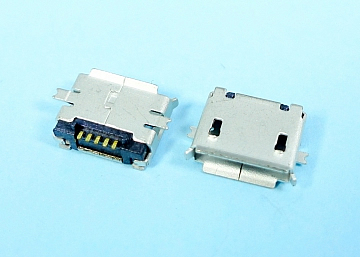 MICRO USB AB TYPE 5Pin Female SMT  , With Post