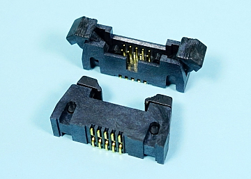 LBHE127T-XX 1.27 mm Pitch Box Header With Latches SMT Type