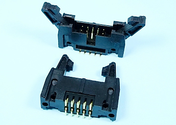 LBHE254T-XX 2.54 mm Pitch Box Header With Latches SMT Type