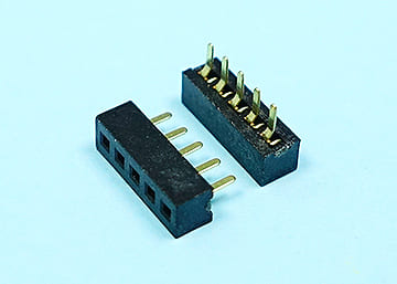 LPCB127DSG X1.8-1xXX 1.27mm Female Header H:2.0 W:2.2 DIP:1.8  Straight Single Row  