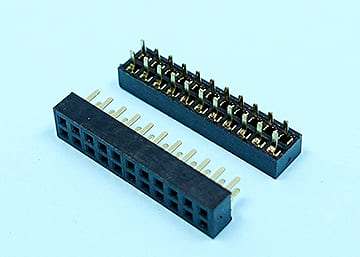 LPCB127DSG X1.8-2xXX 1.27mm Female Header H:2.0 W:3.0 DIP:1.8  Straight Dual Row